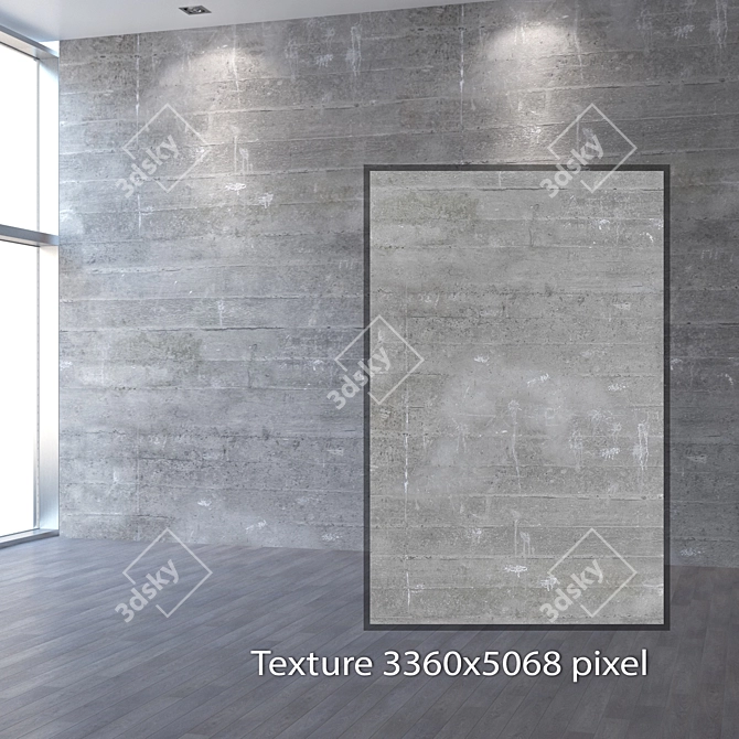 Title: Seamless 4K Concrete Texture 3D model image 2