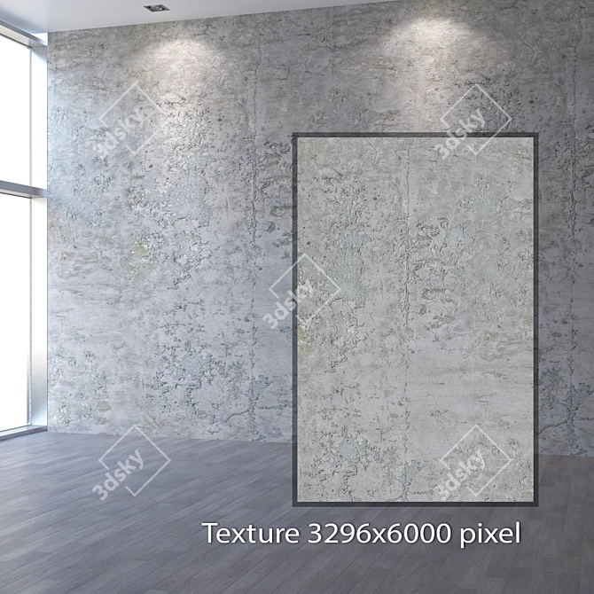 Seamless 4K Plaster Texture 3D model image 2