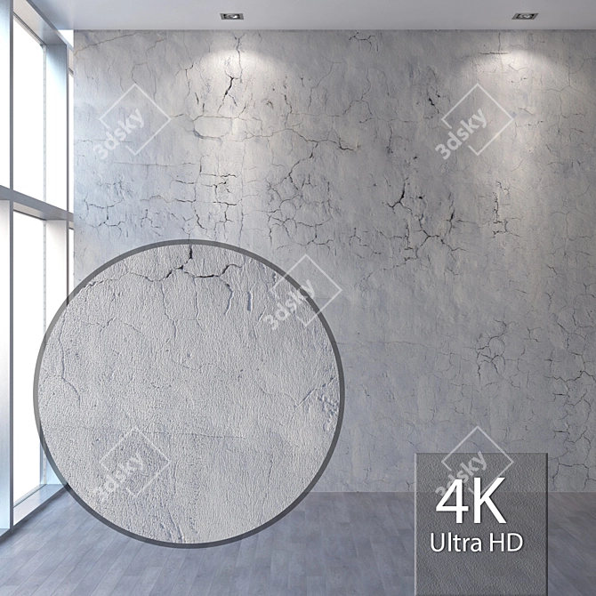 Seamless Plaster Texture 3D model image 1