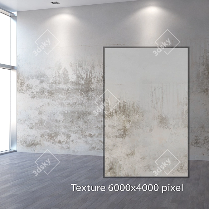 Seamless Plaster Texture in 4K 3D model image 2