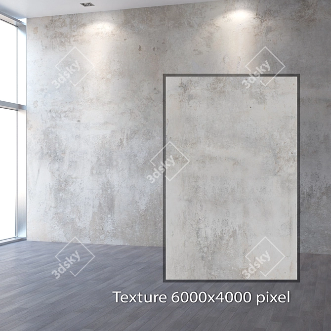 Seamless Plaster Texture: 4K Resolution 3D model image 2