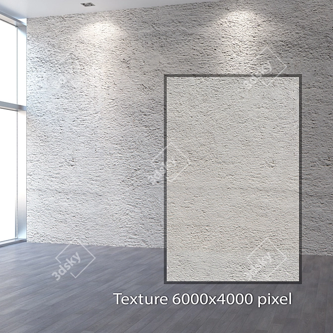 Seamless 4K Plaster Texture 3D model image 2