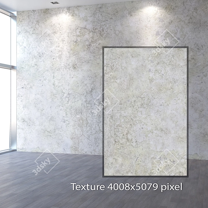 Seamless 4K Plaster Texture 3D model image 2