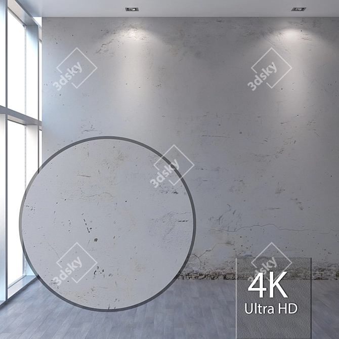 Title: Seamless 4K Plaster Texture 3D model image 1