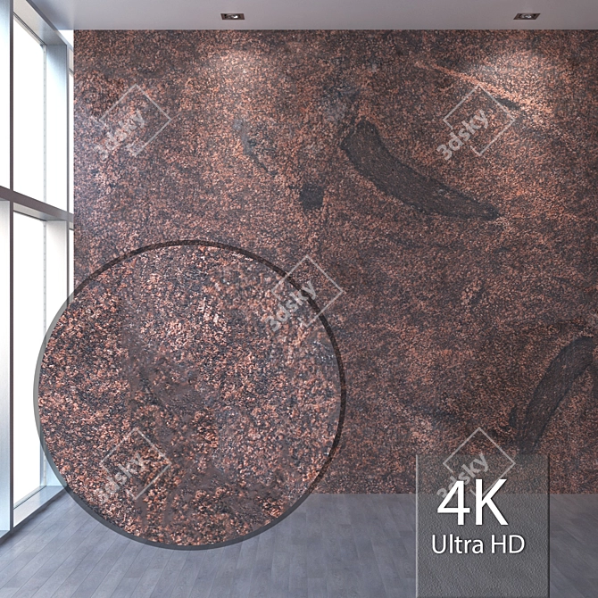 Seamless Granite Texture 3D model image 1