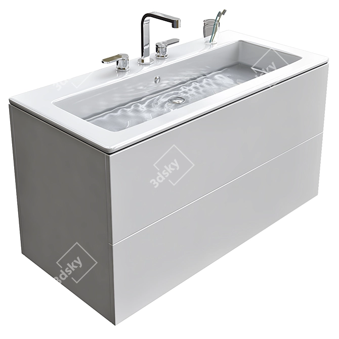 DURAVIT L-Cube: Modern Elegance for Your Bathroom 3D model image 1