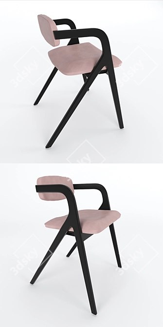 Sleek Keyko Seating: Comfort Meets Style 3D model image 2