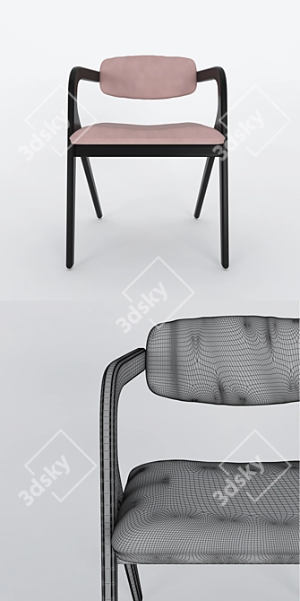 Sleek Keyko Seating: Comfort Meets Style 3D model image 3