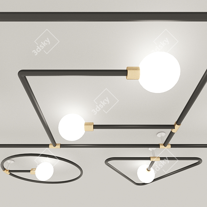 Modern Wall Lamp: Stylish Illumination Solution 3D model image 2