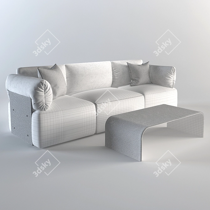 Bottega Veneta Gigogne Sofa Table 3D model image 3