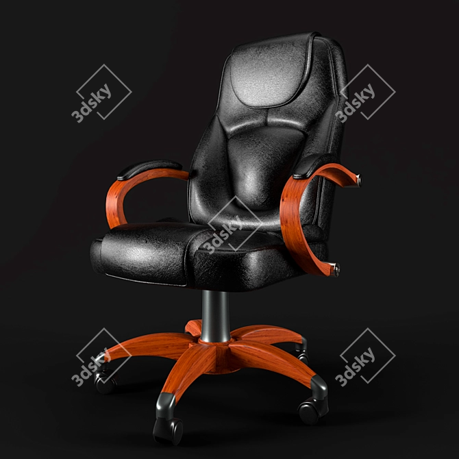 ErgoMesh Office Chair 3D Model 3D model image 2