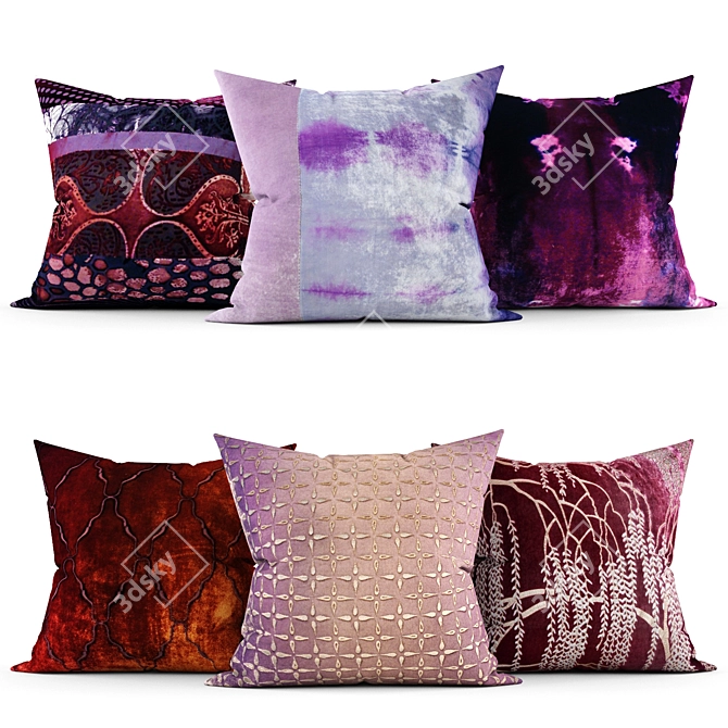 Elegant Home Accents: Decorative Pillows 3D model image 1