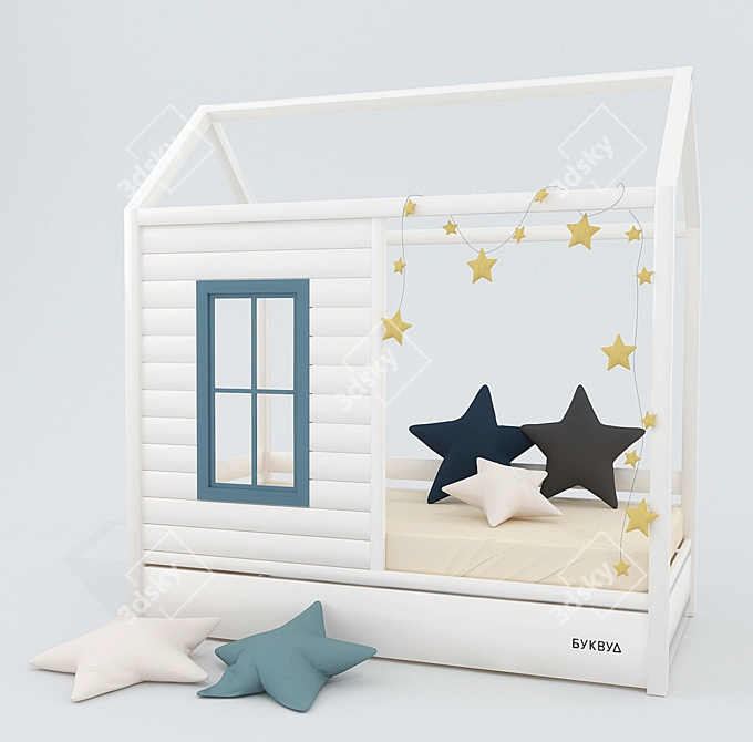 Dreamer's Cottage Bed 3D model image 1
