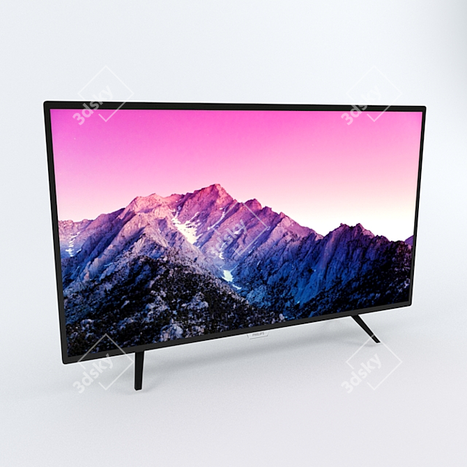 PHILIPS 43PFT4001 LED TV 3D model image 1