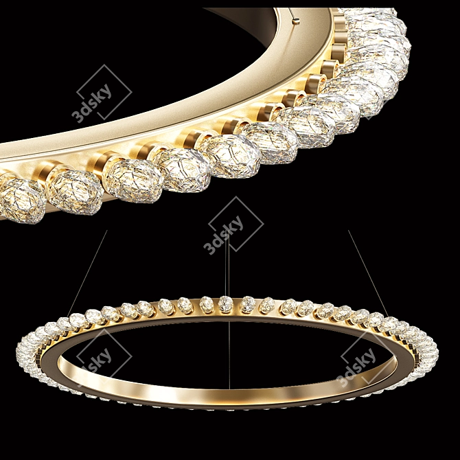 Elegant Chelsom Aura Ceiling Light 3D model image 1