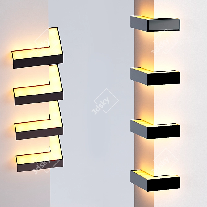 SleekEdge Turn Lights: Illuminate with Style 3D model image 1