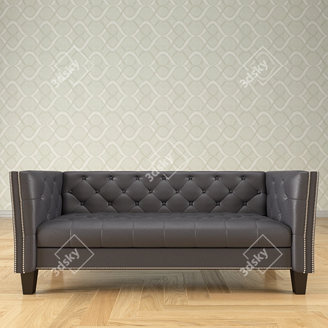 Modern 3D Sofa Model 3D model image 2