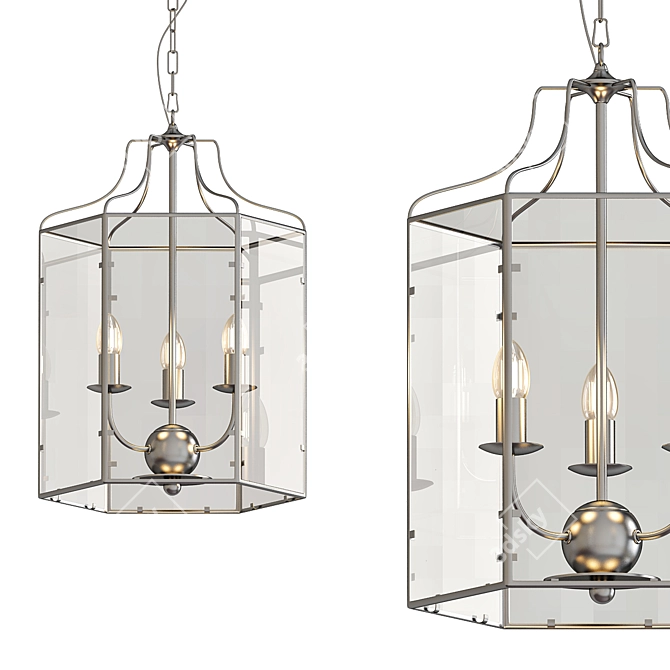 Elegant Arcadia Pendant Light 3D model image 2