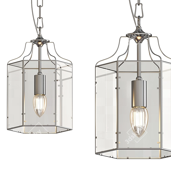 Elegant Arcadia Pendant Light 3D model image 3