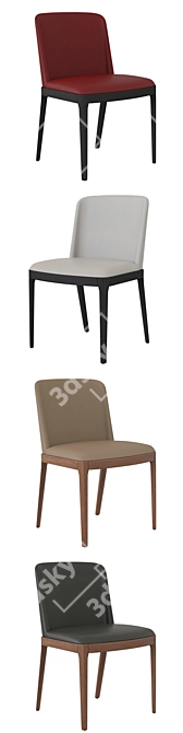 Modern Italian Magda Chair 3D model image 2