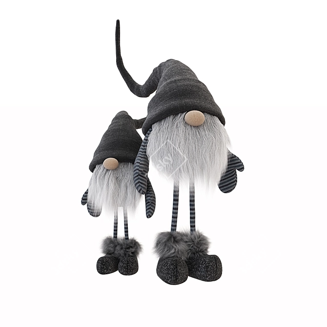 Handcrafted Gnome Figurines 3D model image 1