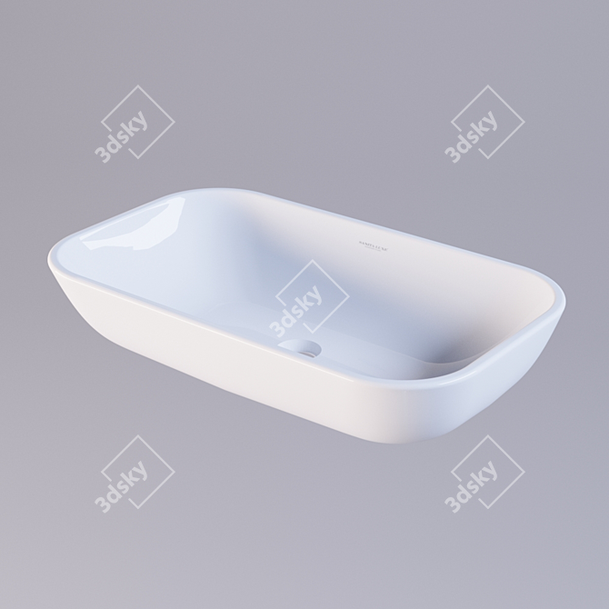 Elevate Your Bathroom: Sanita Luxe Infinity Washbasin 3D model image 1