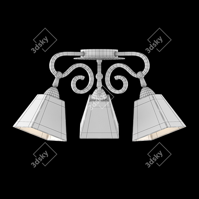 Freya Silvana Ceiling Light 3D model image 2