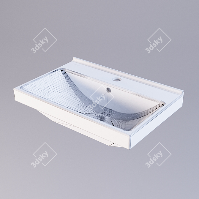 Modern and Minimalist Washbasin: Sanita Luxe Fest 3D model image 2