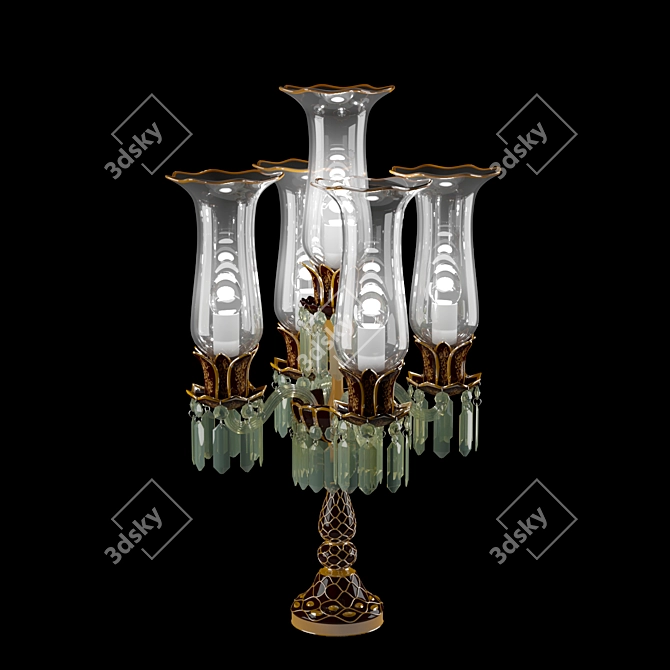 Elegant Desk Lamp 3D model image 1