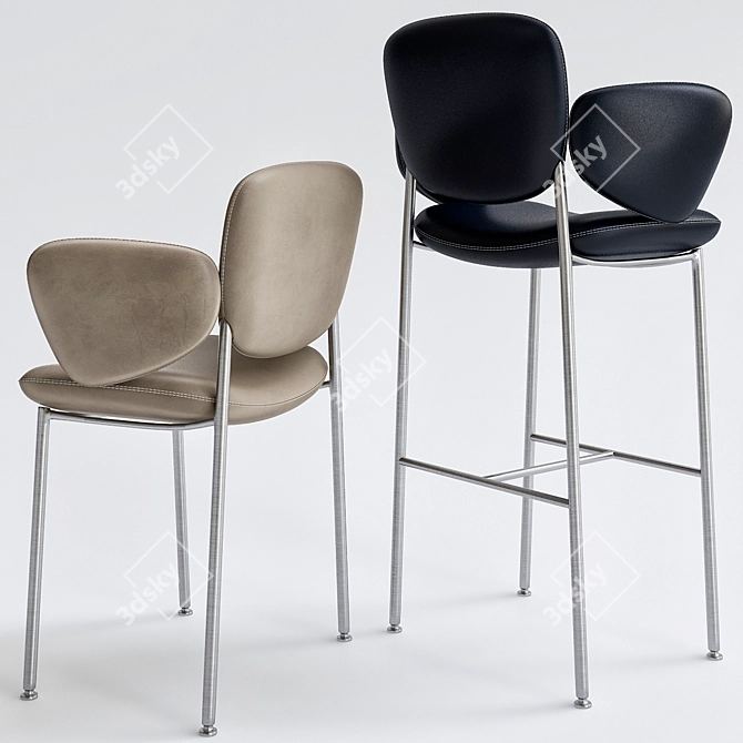 Modern Elegance: MACKA Chair 3D model image 2