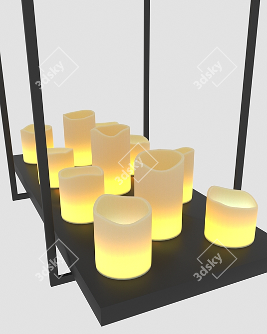Mystic Flame Ceiling Lamp 3D model image 2