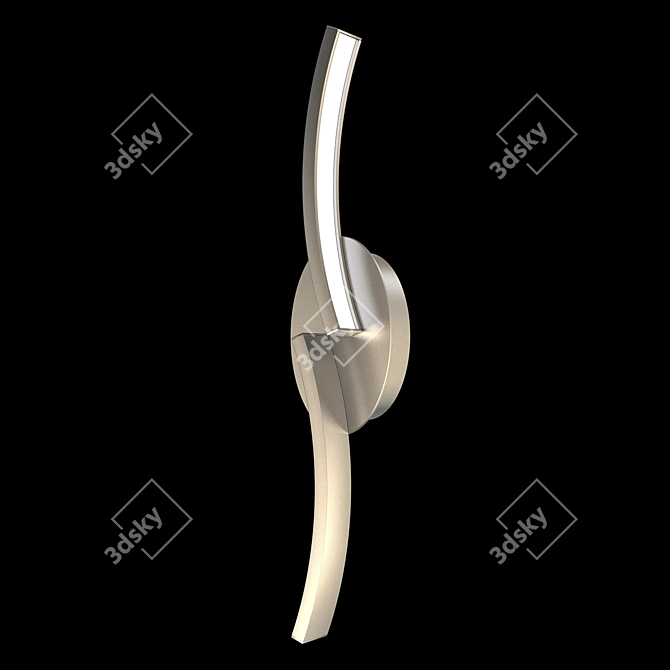 Elegant Oval Wall Sconce by Luchera 3D model image 1