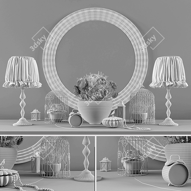 Provençal Decor Set 3D model image 3