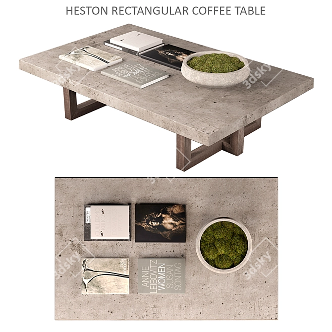 Heston Geometric Coffee Table 3D model image 1