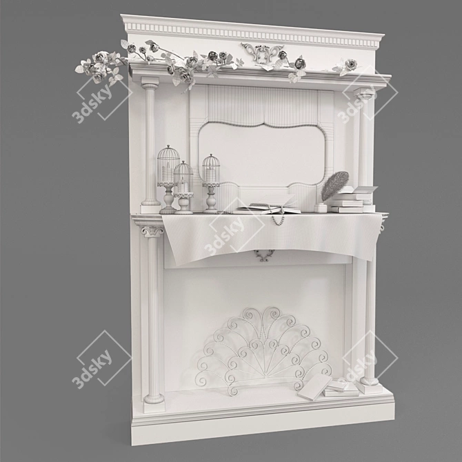 Provence Visual Fireplace 3D model image 3