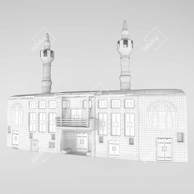 Fantasy Mosque: Rural Collection 3D model image 2