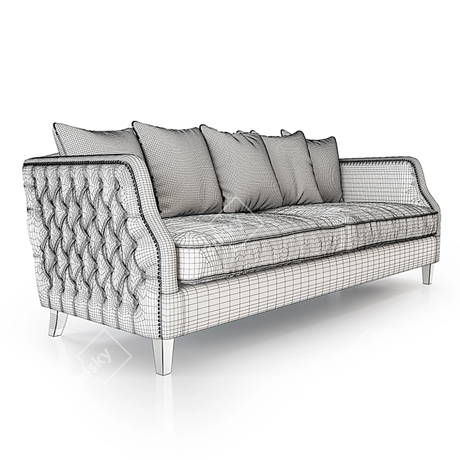 Thompson Sandstone Sofa 3D model image 3