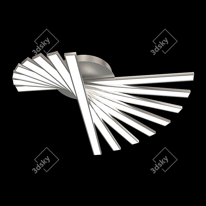 Modern LED Ceiling Fan Light 3D model image 1