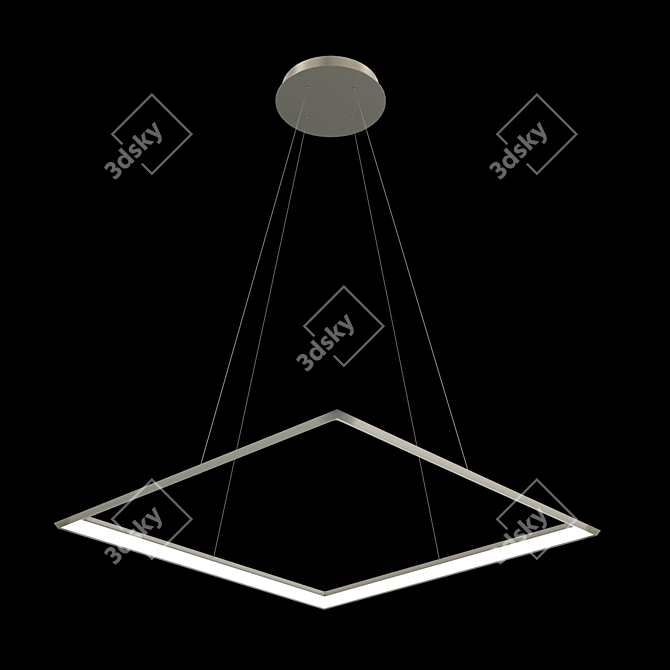 Luchera Designer Square Pendant 3D model image 1