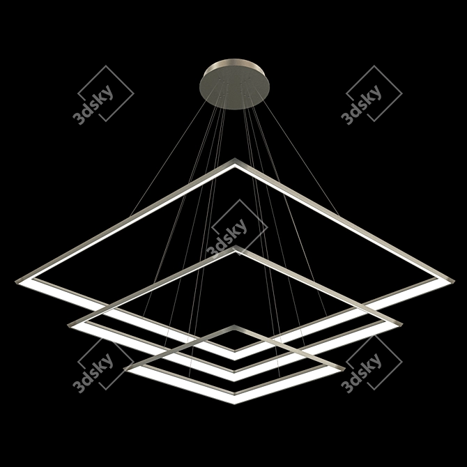 Modern Designer Pendant Light: Luchera TLCU3 3D model image 1