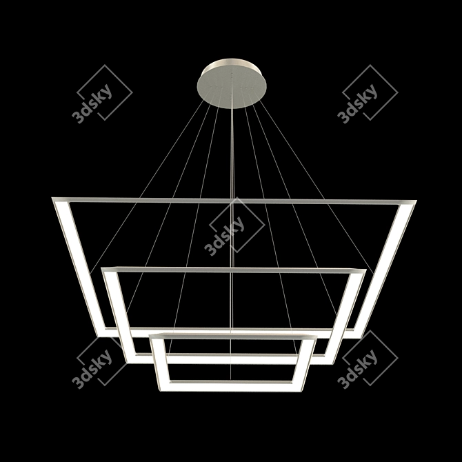 Modern Designer Pendant Light: Luchera TLCU3 3D model image 2