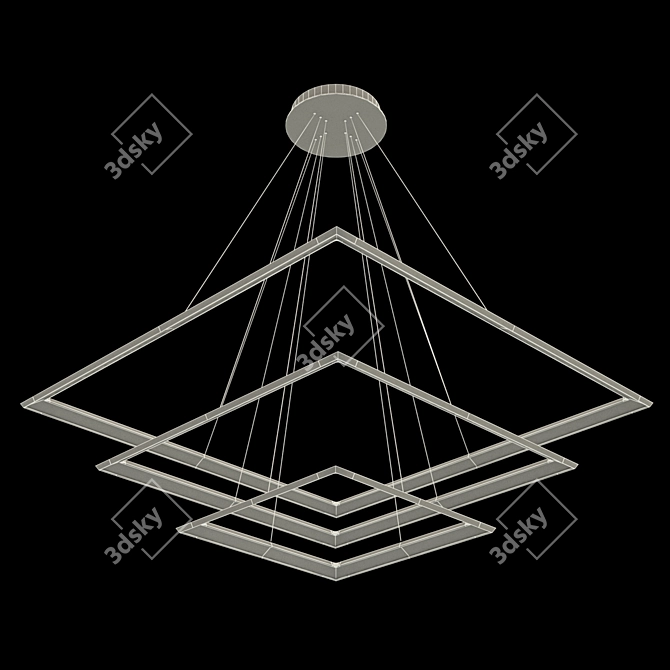 Modern Designer Pendant Light: Luchera TLCU3 3D model image 3