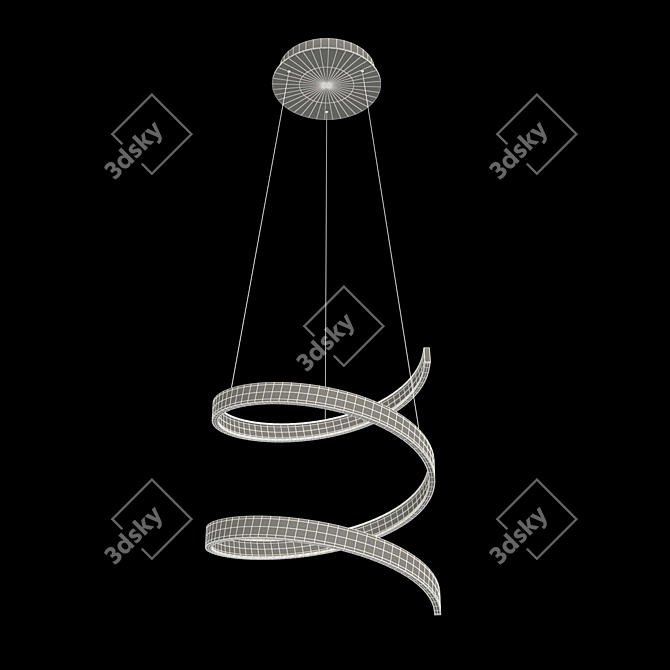 Modern LED Pendant Light - Luchera TLES1-30-01 3D model image 3