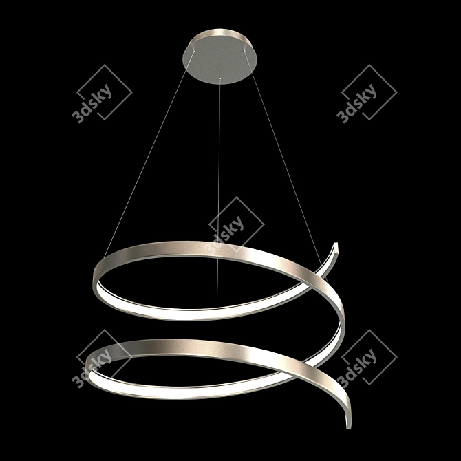 Sleek LED Pendant Light 3D model image 2