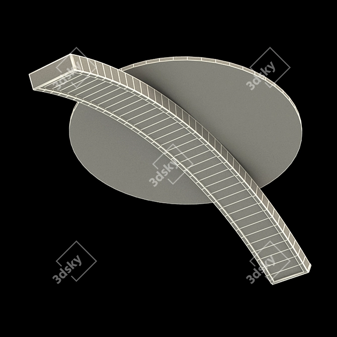 Luchera Mini-Arc Pendant: Modern & Compact 3D model image 2