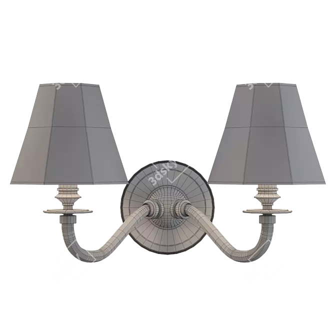 Elegant RL Home Sconce 3D model image 2