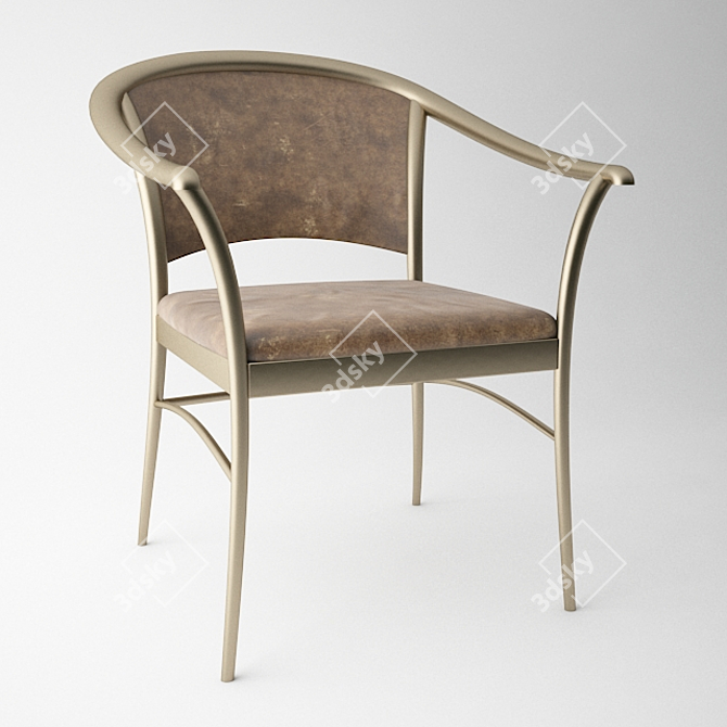 Lightweight Chair: Minimalistic Design 3D model image 1