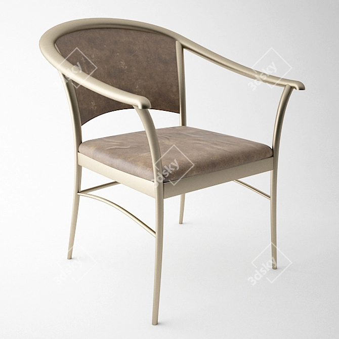 Lightweight Chair: Minimalistic Design 3D model image 2