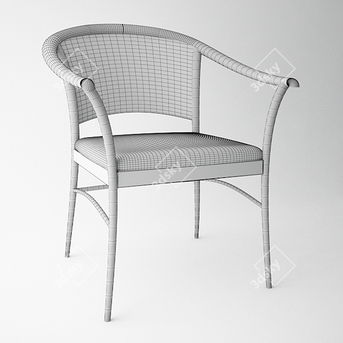 Lightweight Chair: Minimalistic Design 3D model image 3
