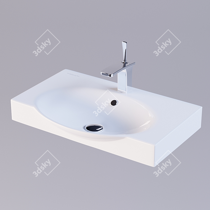 Sanita Luxe Infinity 65: Modern Washbasin with Functional Space 3D model image 1